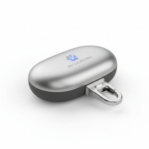 Lightweight GPS pet tracker that clips onto a pet collar