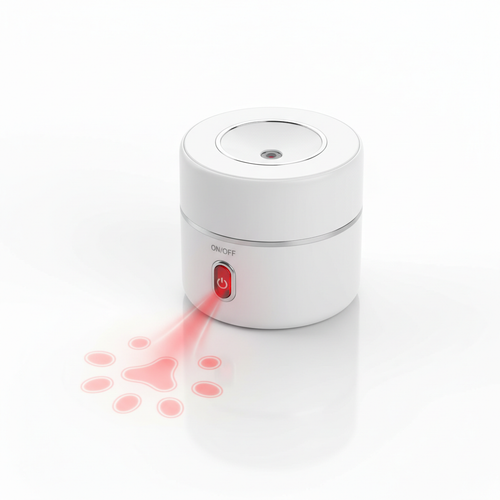 Automatic laser cat toy with rotating laser pointer